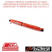 OUTBACK ARMOUR SUSPENSION KIT REAR EXPD HD FITS TOYOTA LC 79S DUALCAB (V8 2012+)
